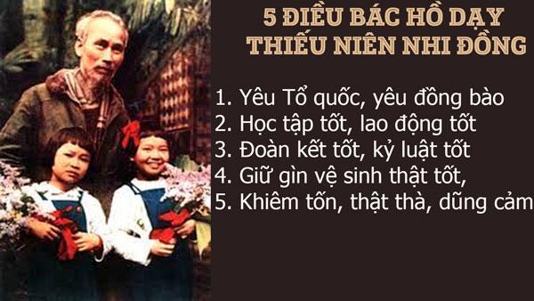 5 điều Bác Hồ dạy Thiếu niên, Nhi đồng