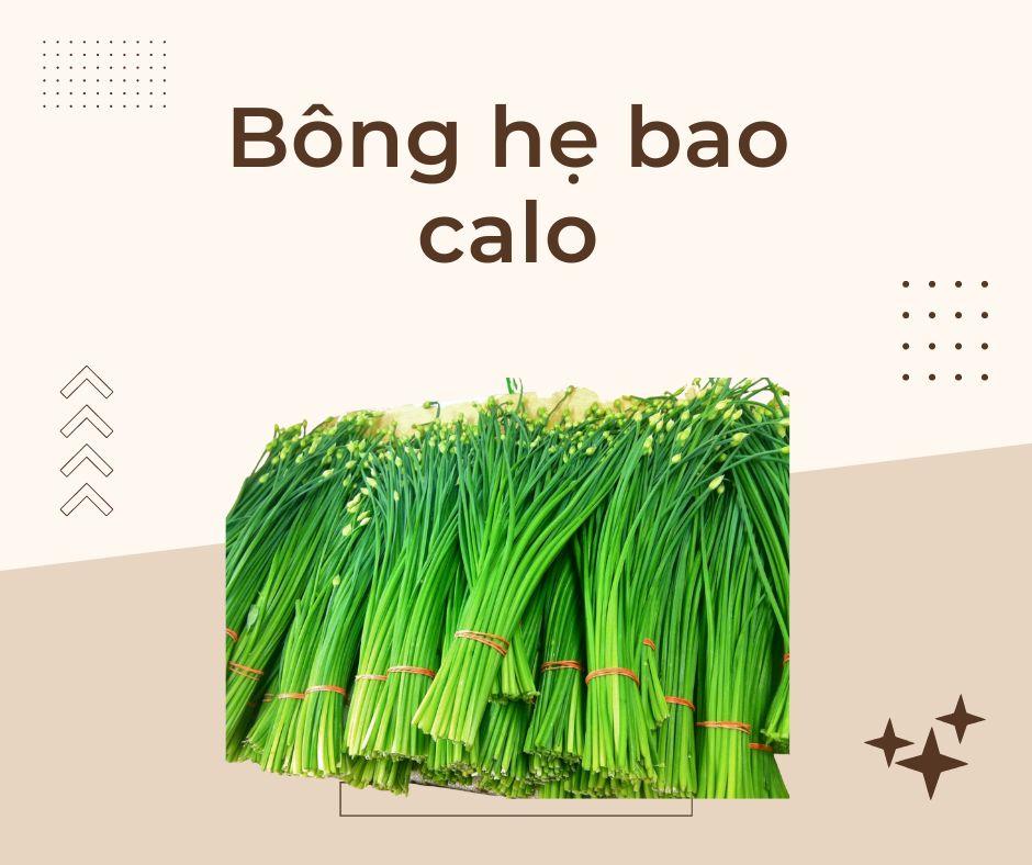 Bông hẹ bao nhiêu calo