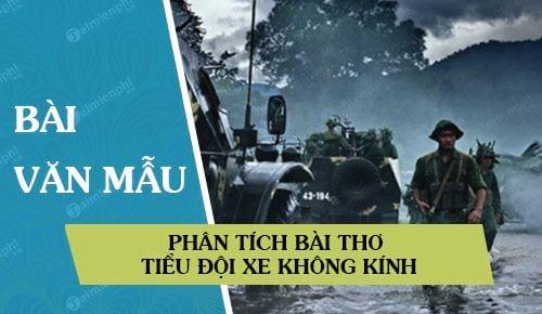 Phân tích Bài thơ về tiểu đội xe không kính